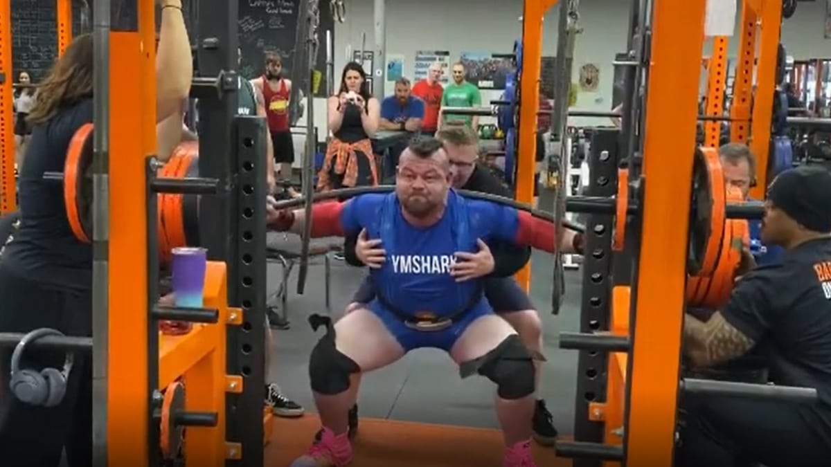 Rob Kearney Hits Lbs Equipped Squat Single In Prep For Arnold