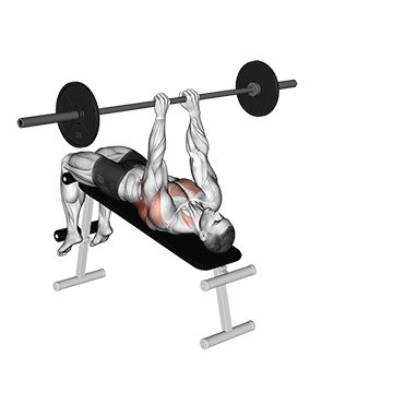 Barbell Decline Bent Arm Pullover