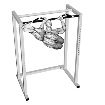 Hanging Straight Twisting Leg Hip Raise