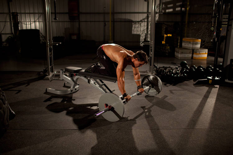 Barbell Rollout From Bench