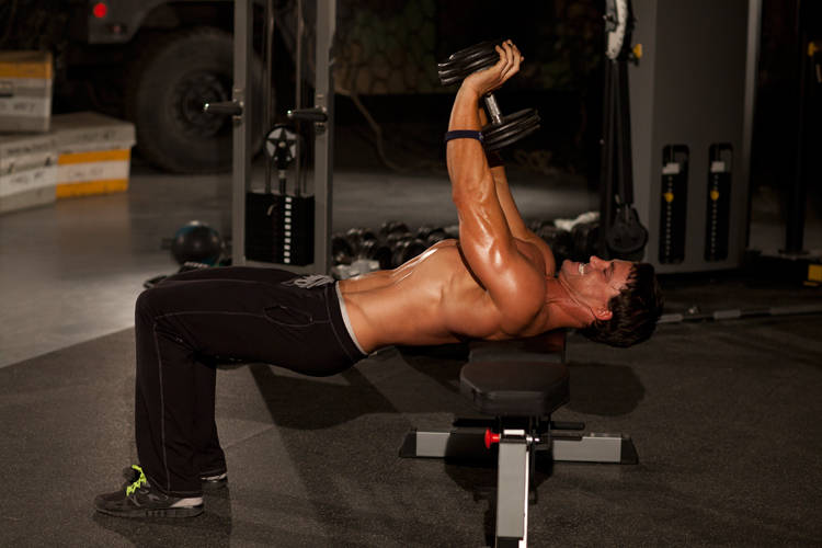 Close-grip Dumbbell Press