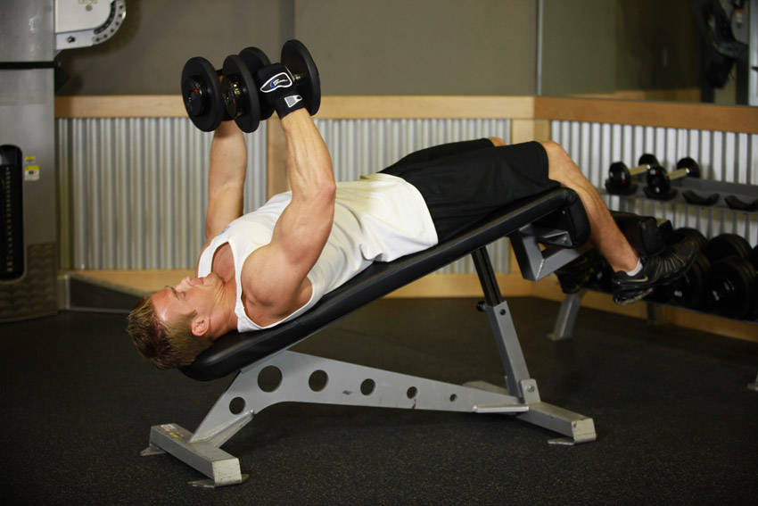 Decline Dumbbell Flyes