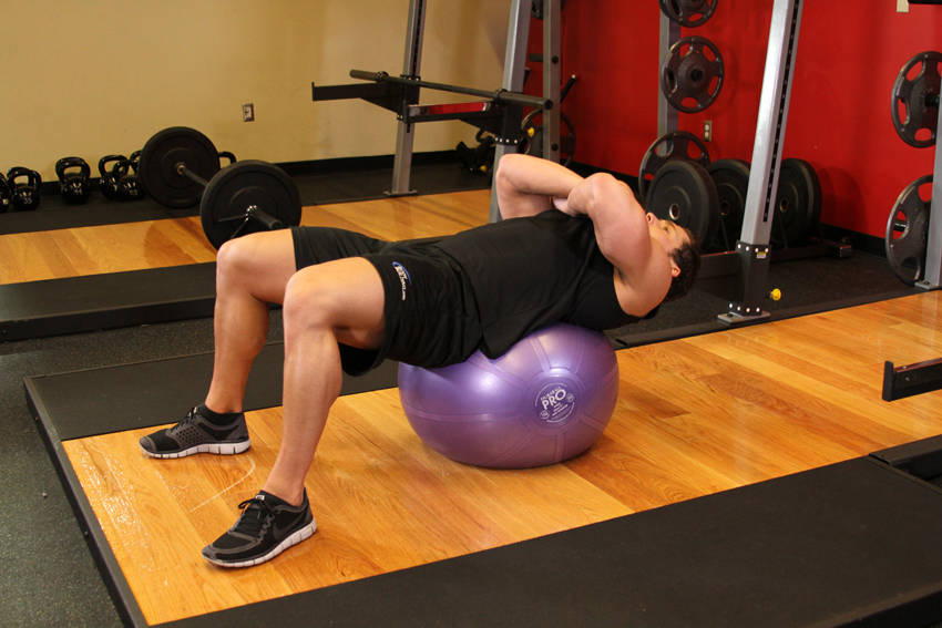Exercise Ball Crunch