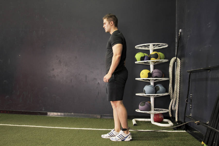 Hip Flexion With Band