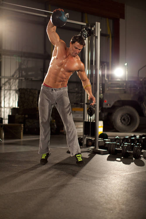 One-arm Medicine Ball Slam