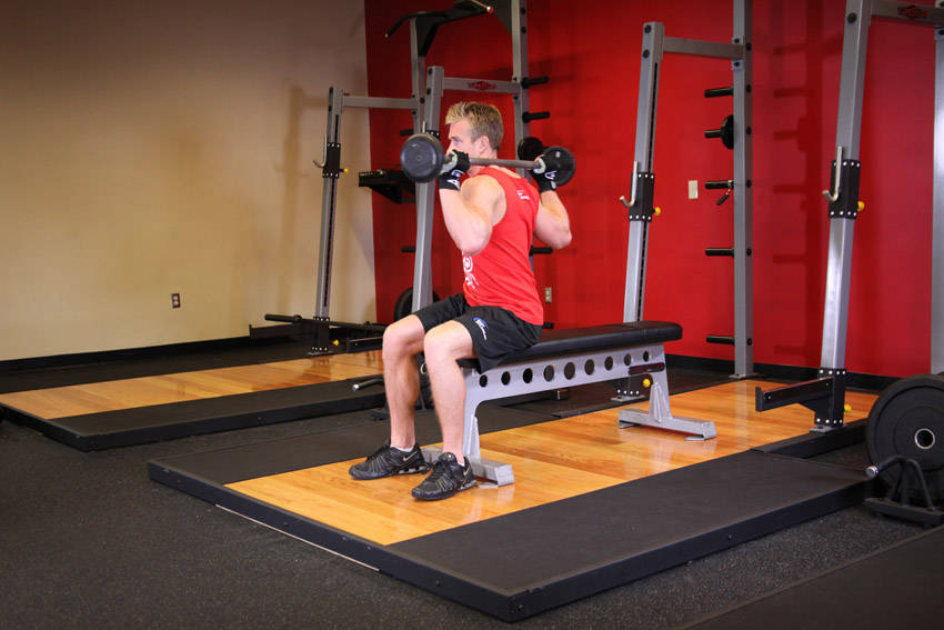 Seated Barbell Twist