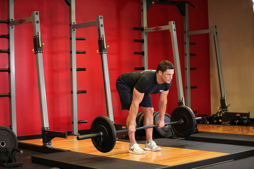 Stiff-legged Barbell Deadlift