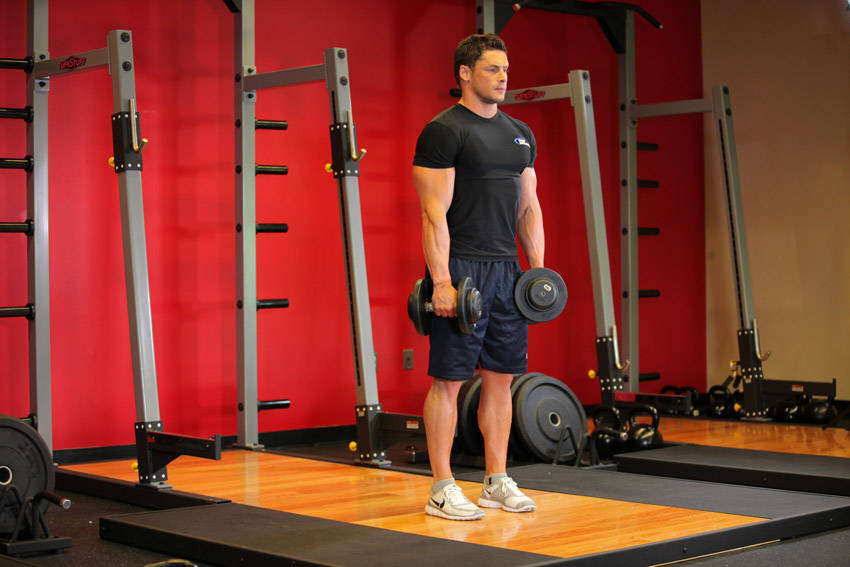 Stiff-legged Dumbbell Deadlift