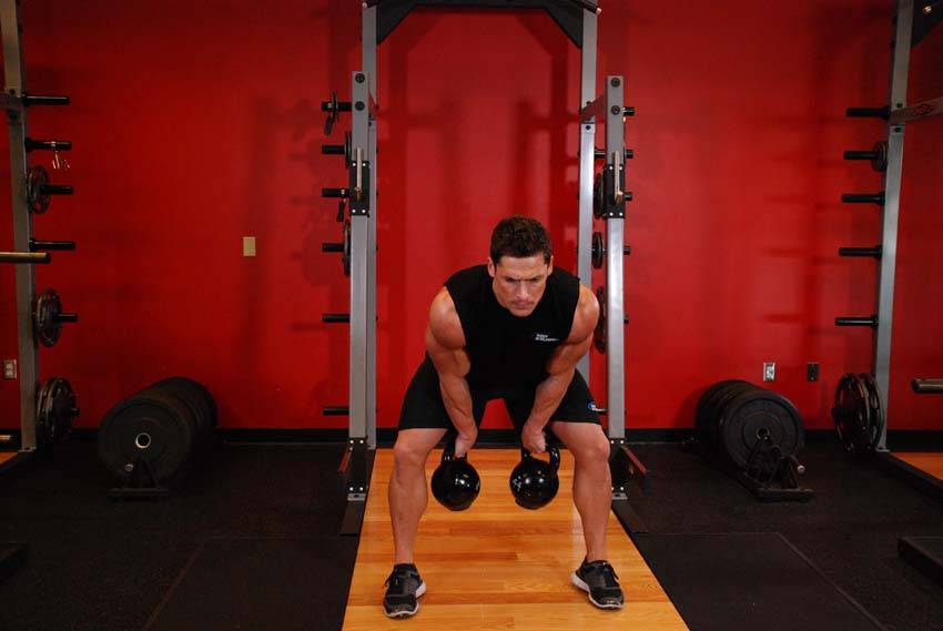Two-arm Kettlebell Clean
