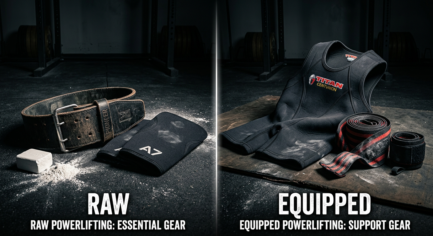 Raw vs Equipped Powerlifting: Understanding the Divisions guide