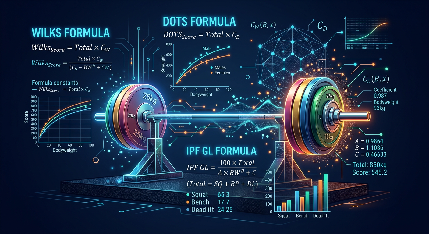Powerlifting Scoring Explained: Wilks, DOTS, and IPF GL Points