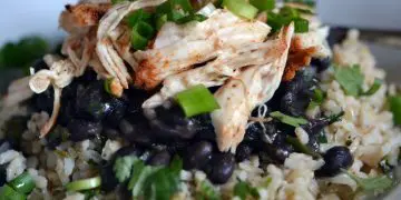 High Protein Healthy Chicken Burrito Bowl