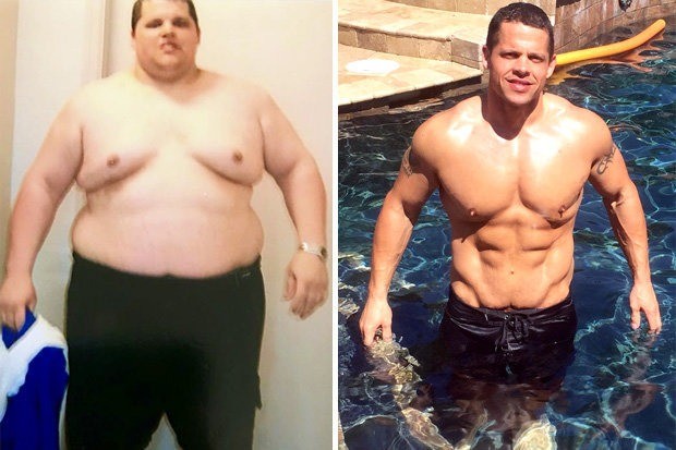 Tipul pierde 189 de kilograme în 10 luni prin scăderea aportului caloric