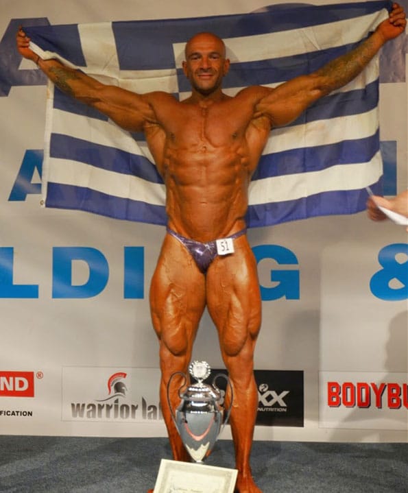Giannis Magos knocked the judge out. Image: Evolution Of Bodybuilding