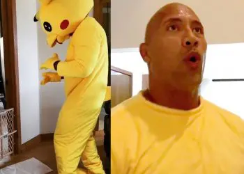 Watch ‘The Rock’ Dressed as Pikachu To Surprise His Baby Daughter