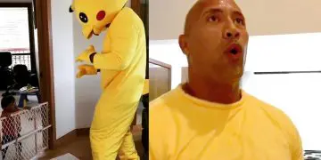 Watch ‘The Rock’ Dressed as Pikachu To Surprise His Baby Daughter