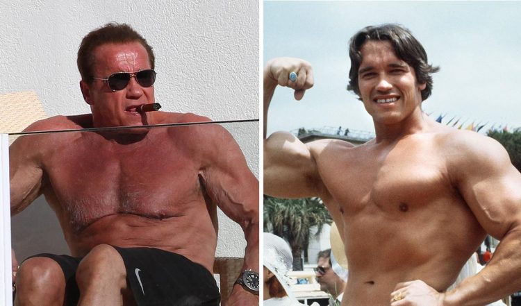 Actor and former body building champion Arnold Schwarzenegger revealed details on his deteriorating body image to Cigar Aficionado magazine.