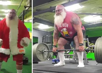 Santa Clause Is Real And A Jacked Strongman