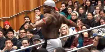 WATCH: Bodybuilder Surprises College Kids
