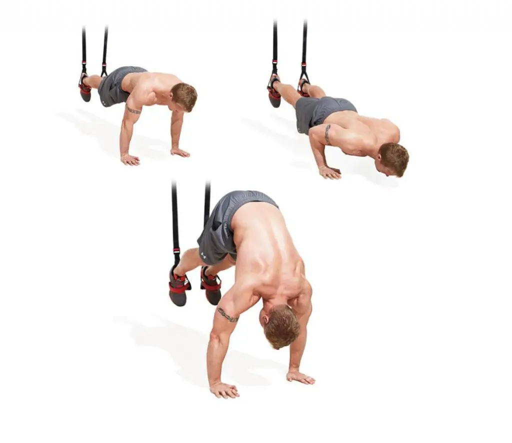 Suspension Trainer Pike Pushup