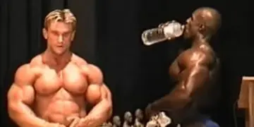 Lee Priest and Ronnie Coleman