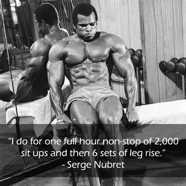 Serge Nubret Training Program