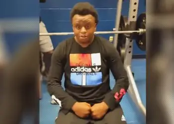 Guy Rips Booming Fart While Trying To Impress His Friends On The Bench Press