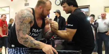Throwback: The Mountain Loses Arm Wrestling Match To Champ Devon Larratt