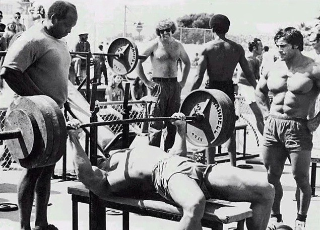Arnold Barbell Bench Presses
