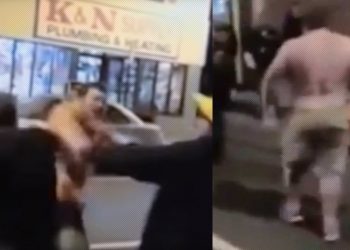 WATCH: Big Guy With Sledgehammers For Hands Beats The Sh*t Out Of Bouncers – Graphic