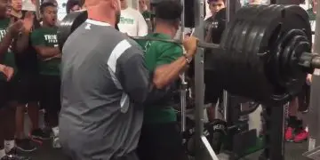 WATCH: A 170-pound High School WR Squat an Insane 530 Pounds
