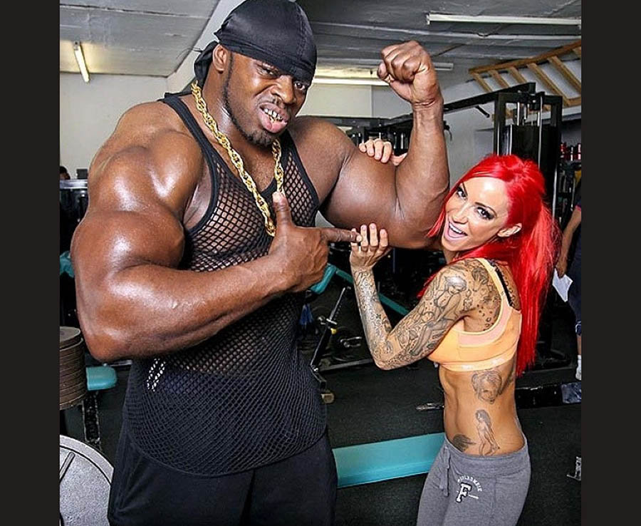 Bodybuilder Tiny Iron with Britain's Biggest Biceps Got Ripped by