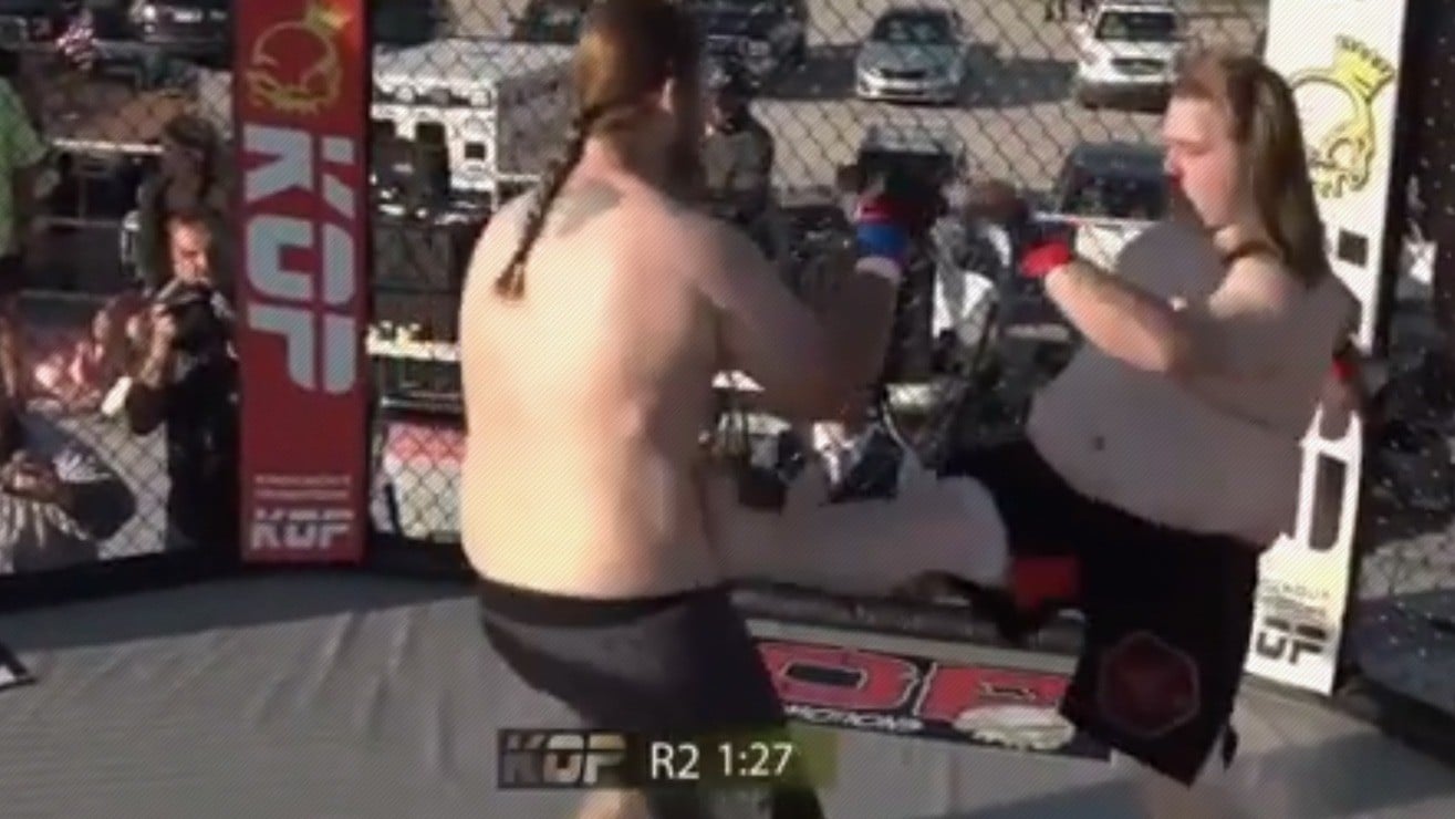 WATCH MMA Fight Ends After A Fighter Vomits In The Ring