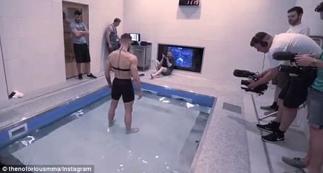 The Irishman hit up the state-of-the-art underwater treadmill at the UFC Performance Institute
