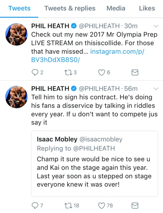 Phil Heath Calls Out Kai Greene