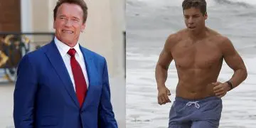 Arnold Schwarzenegger With Son Joseph Baena