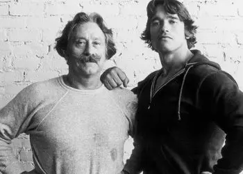 Joe Weider and Arnold Schwarzenegger