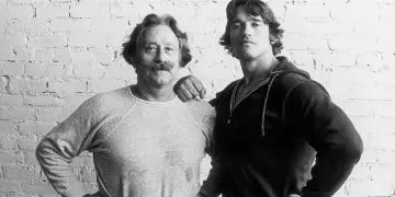 Joe Weider and Arnold Schwarzenegger