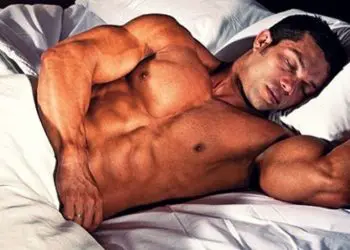 bodybuilder sleep