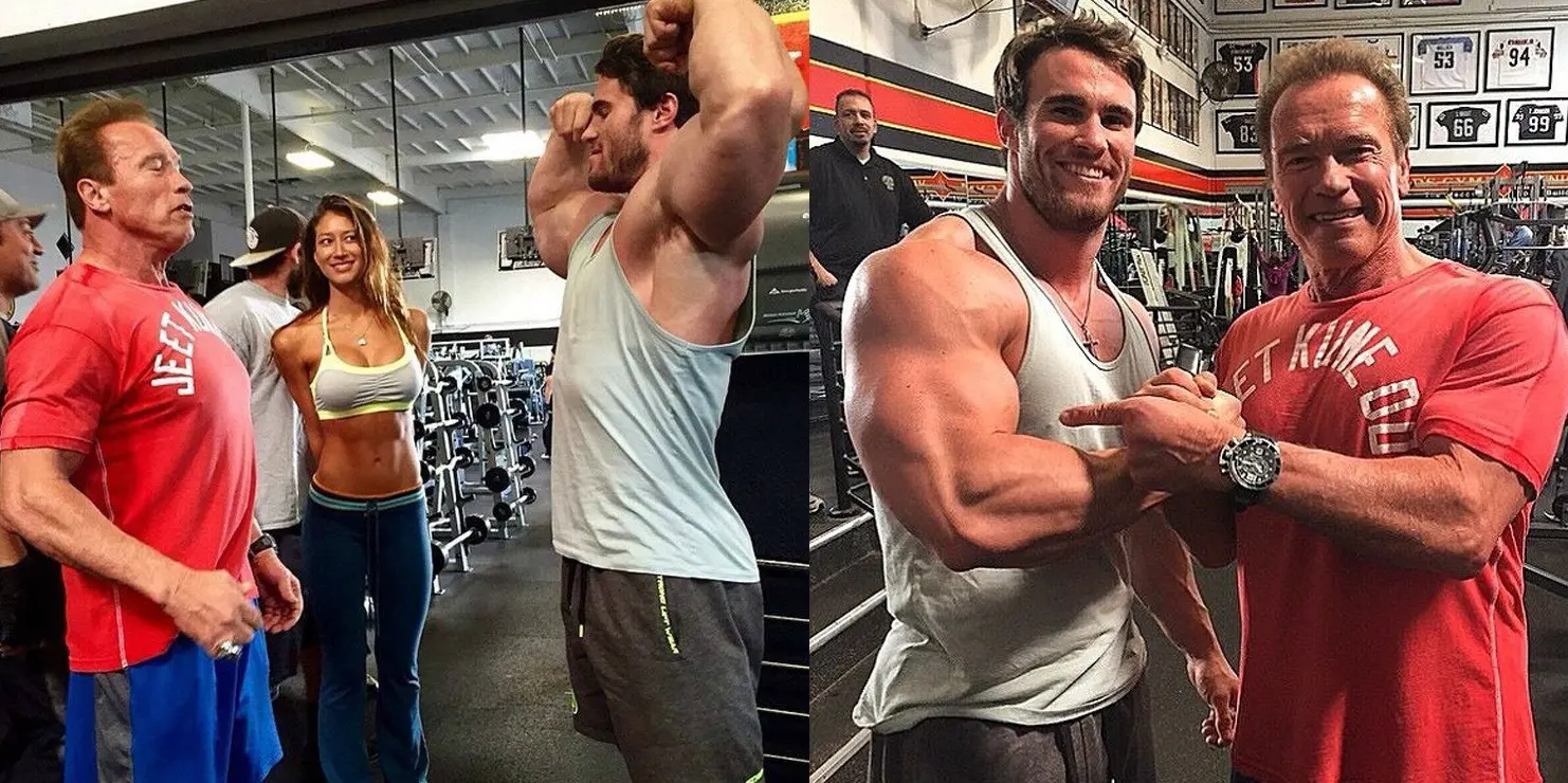 calum von moger and arnold schwarzenegger