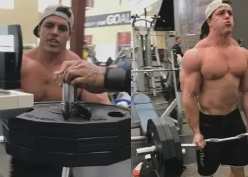 Brad Castleberry weighs his plates