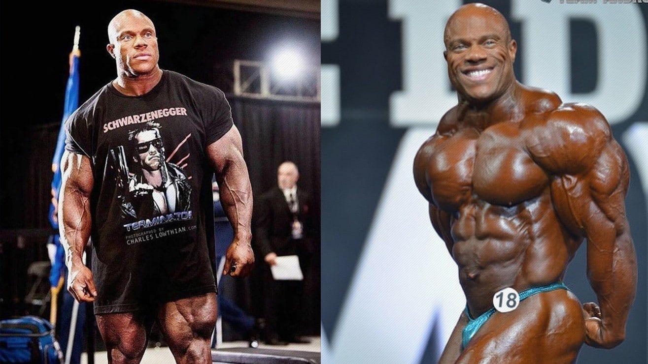 A young Phil Heath posing back stage, showing his potential. :  r/bodybuilding