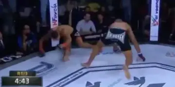 WATCH: Crazy 20-second Fight, Fighter Survives Double Knockdown Then Earned TKO