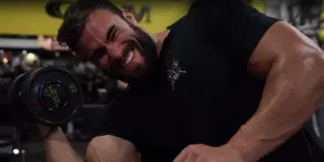 Calum Von Moger Back To Training After Surgery – One Arm Workout