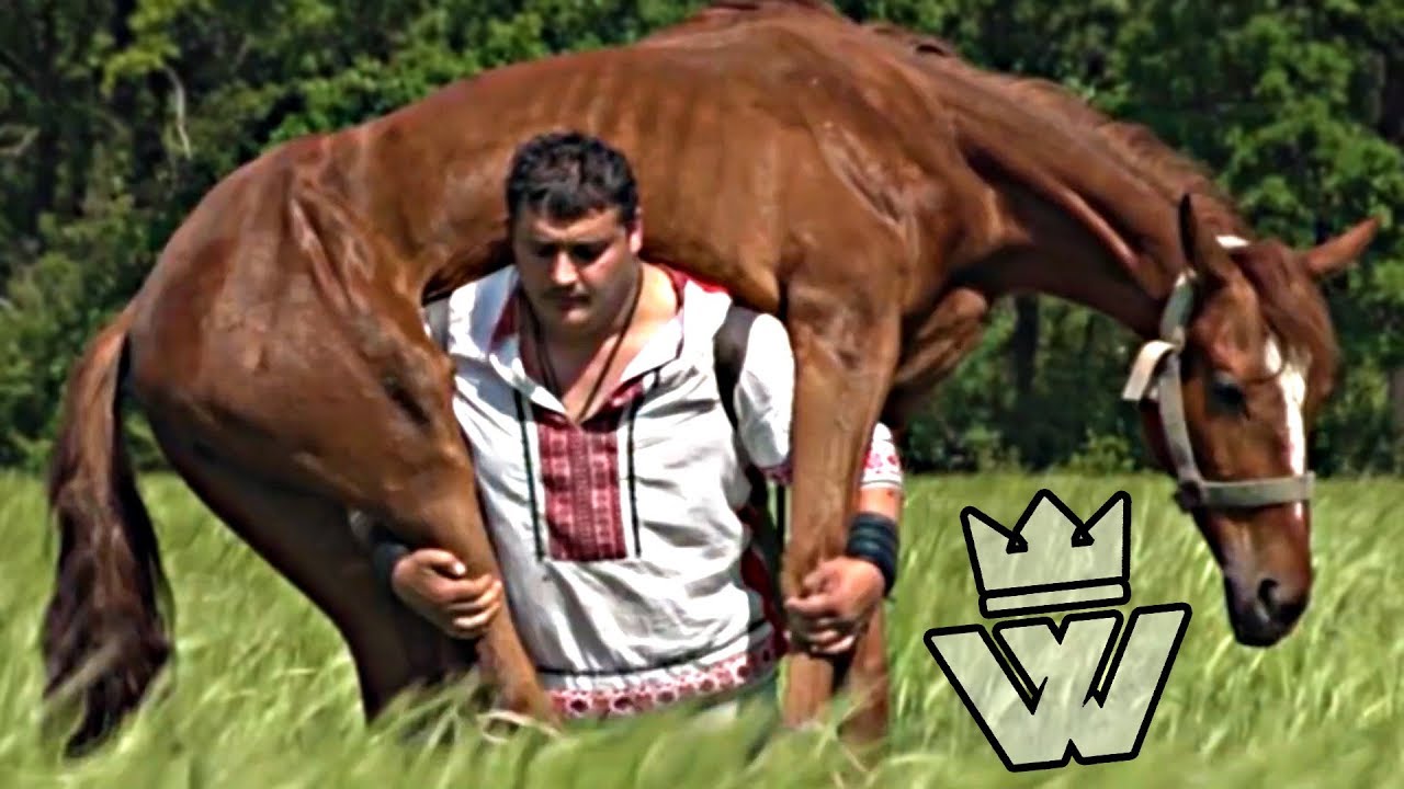 WATCH Dmitriy Khaladzhi Carries Horse, Bites Through Metal The World