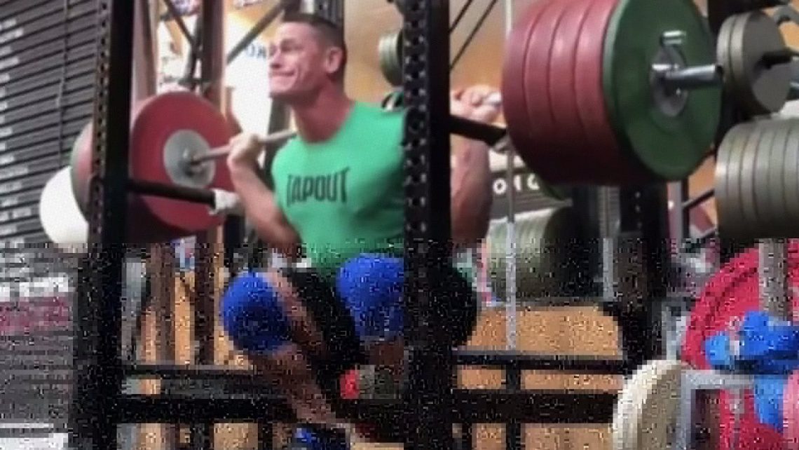 WATCH: John Cena's Monster 240kg Squat on Leg Day ...