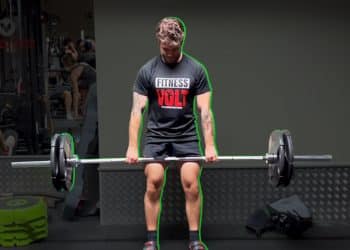 Powerlifting Coach Enrique Santatecla Perform The Barbell Deadlift