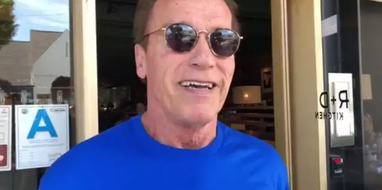 Schwarzenegger after surgery