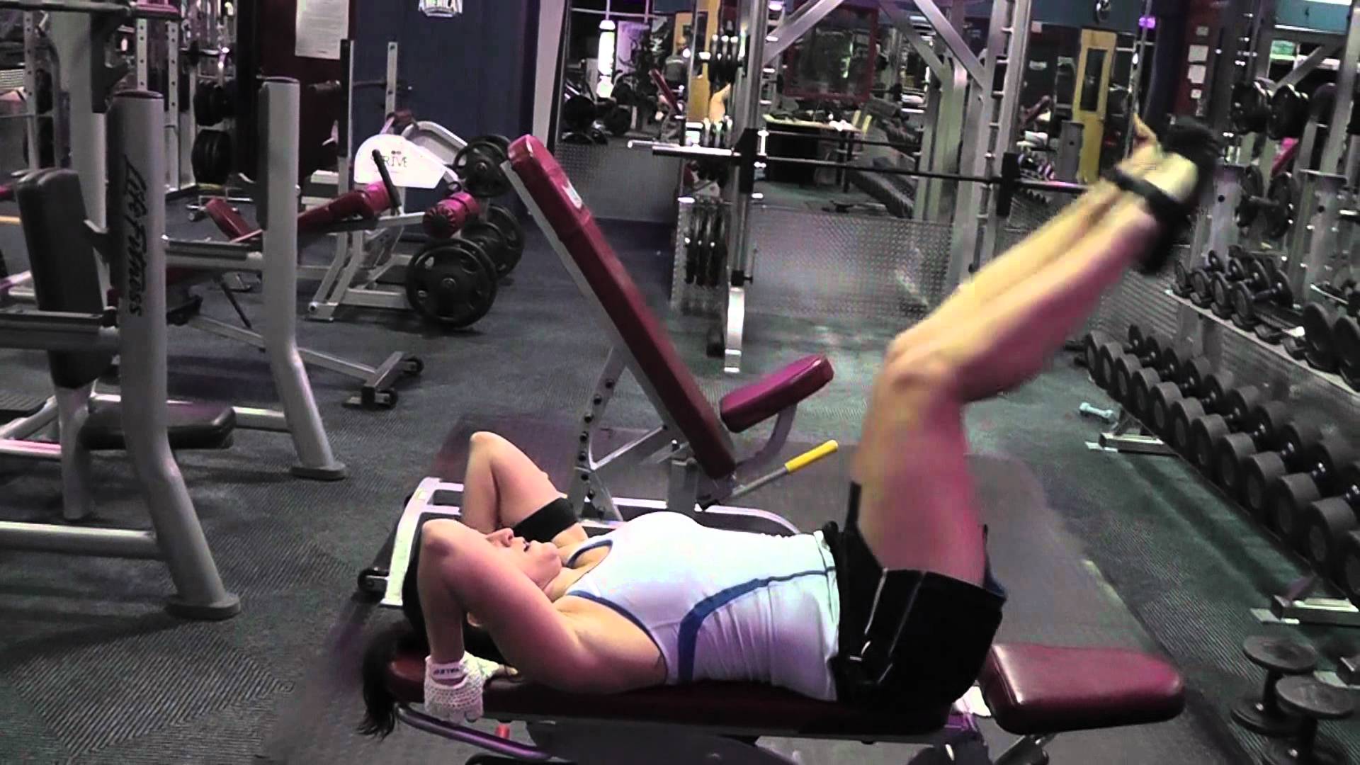 Incline straight leg and hip raise guide and video