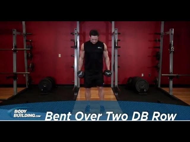 Bent Over Two Arm Dumbbell Row Back Fitness Volt 